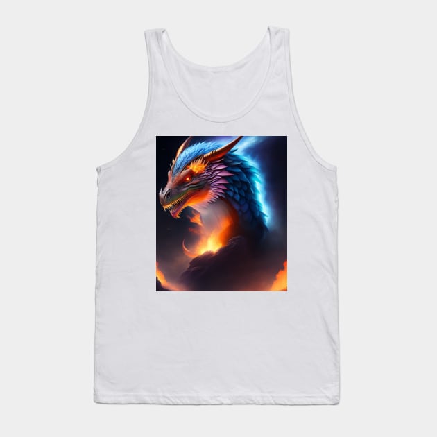 Fire dragon Tank Top by PrintEmporium